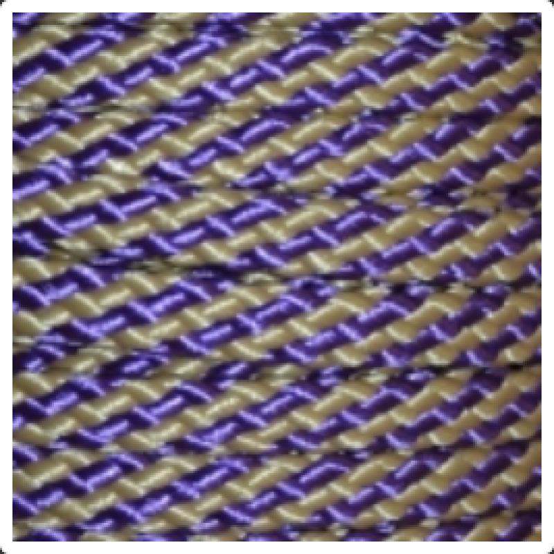 PPM touw  8 mm paars/beige streep